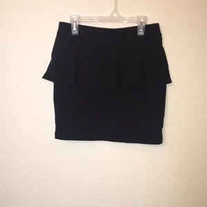 Black peplum skirt- perfect condition